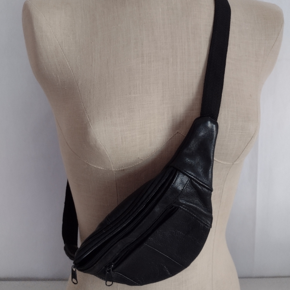 Leather fanny pack